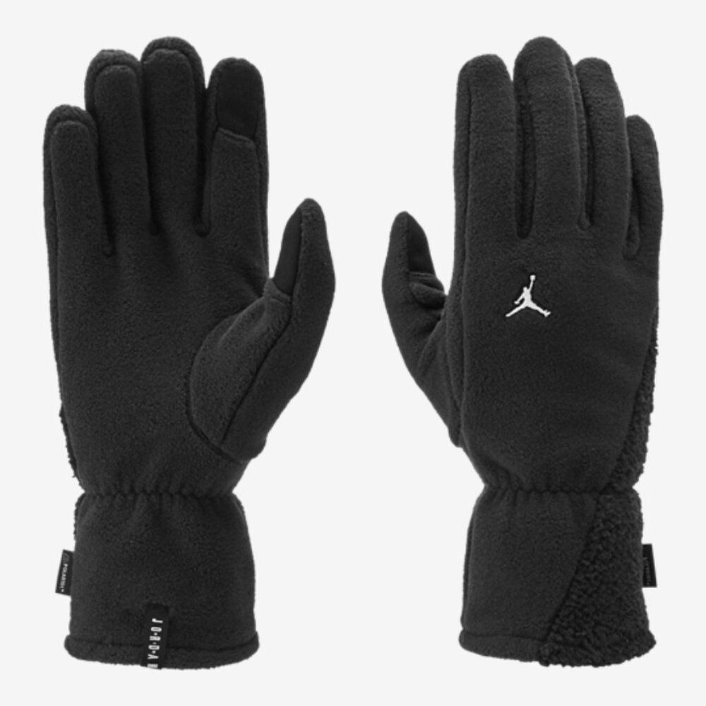 Nike Jordan Fleece Gloves Fleece Men Black/Black/White Medium